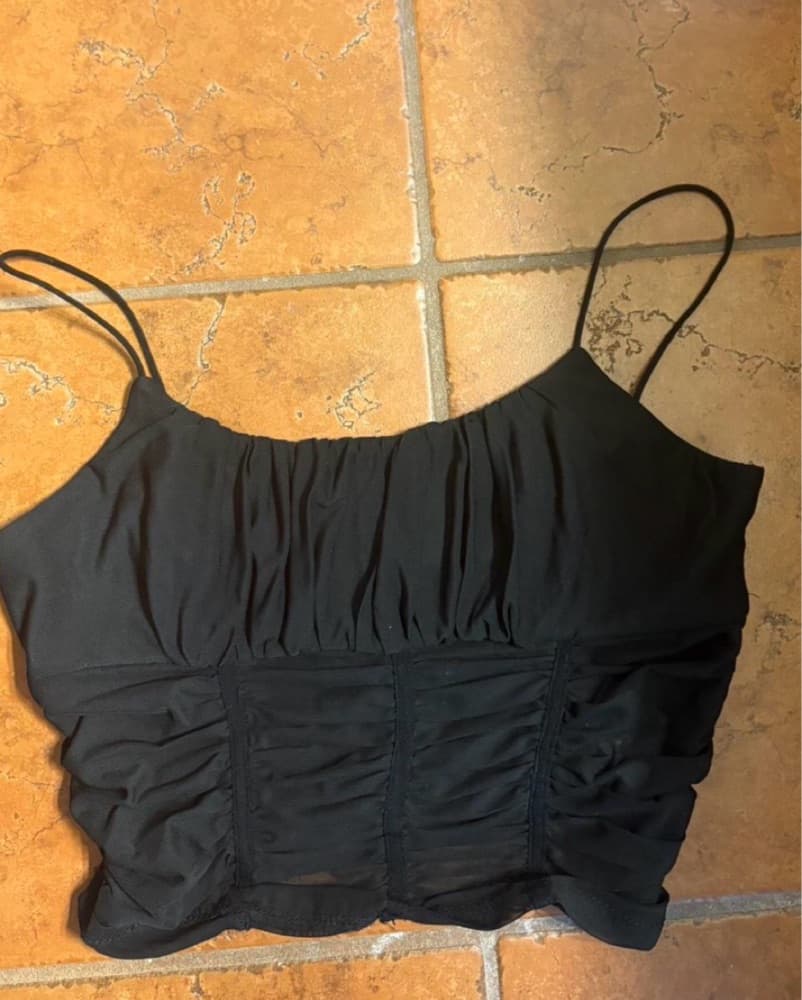 Princess Polly mesh ruched tank  - Image 2