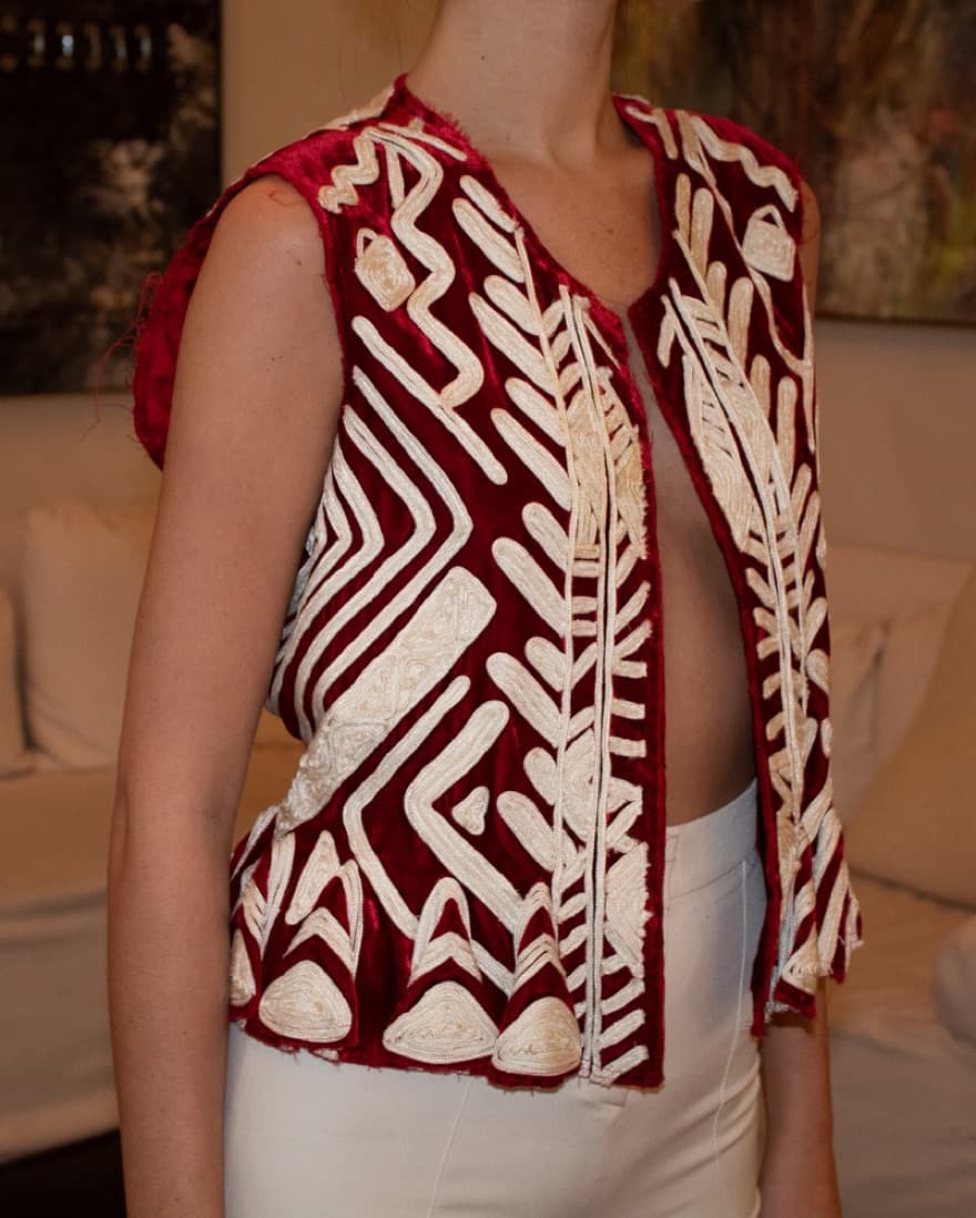 YSL vintage velvet vest - Image 3