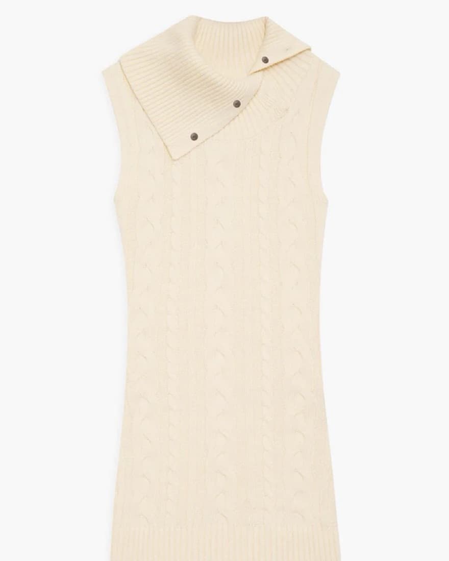 Storm Cable Cloud Knit Mini Dress - Image 4