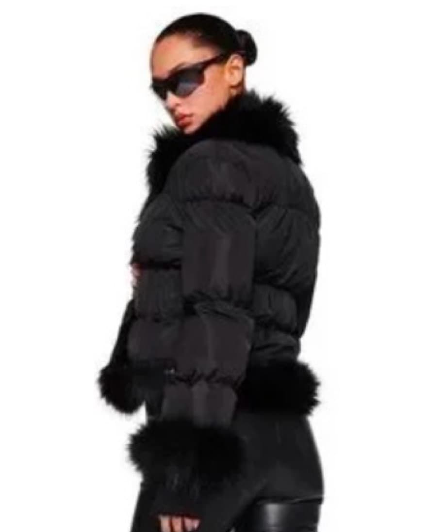 IAMGIA Billie Puffer Jacket w/ Faux Fur - Image 4