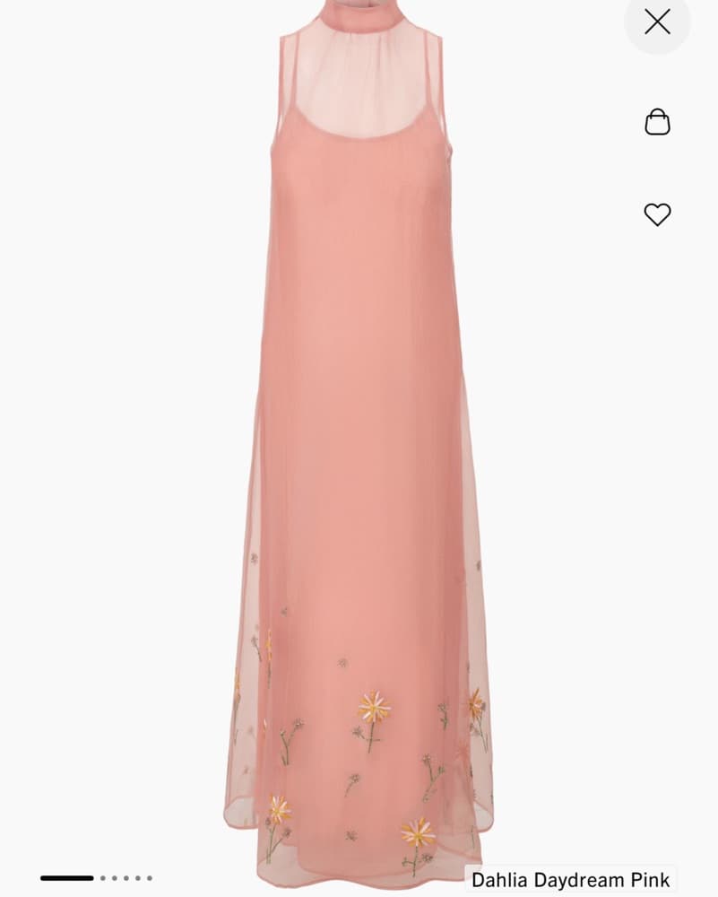 STAUD Albee Floral Beaded Organza Gown - Image 1