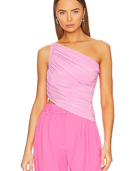 Norma Kamali Pink Diana Top - Image 1
