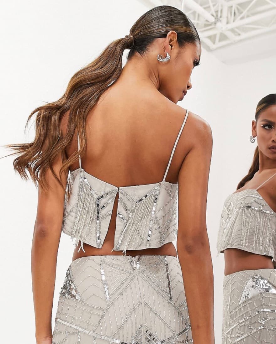 ASOS sequin and fringe Cami - Image 2