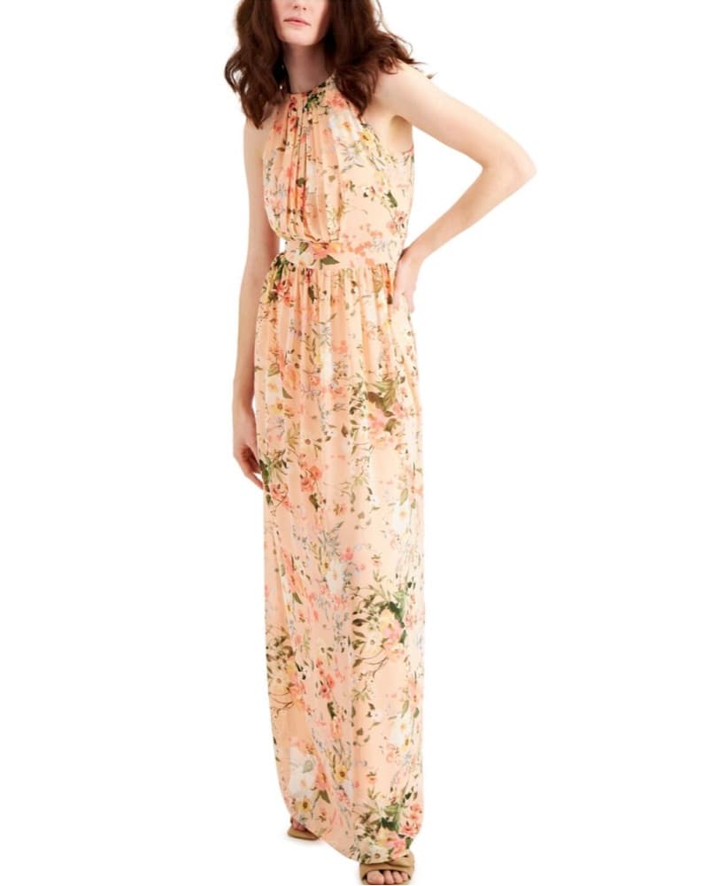 Breezy Floral Halter-Neck Maxi Dress - Image 5
