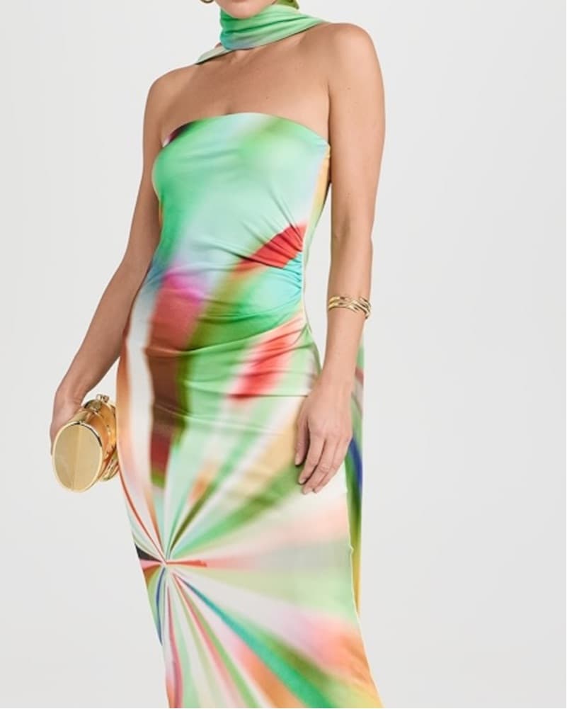SIEDRÈS Misty Tie-Neck Strapless Dress - Image 2