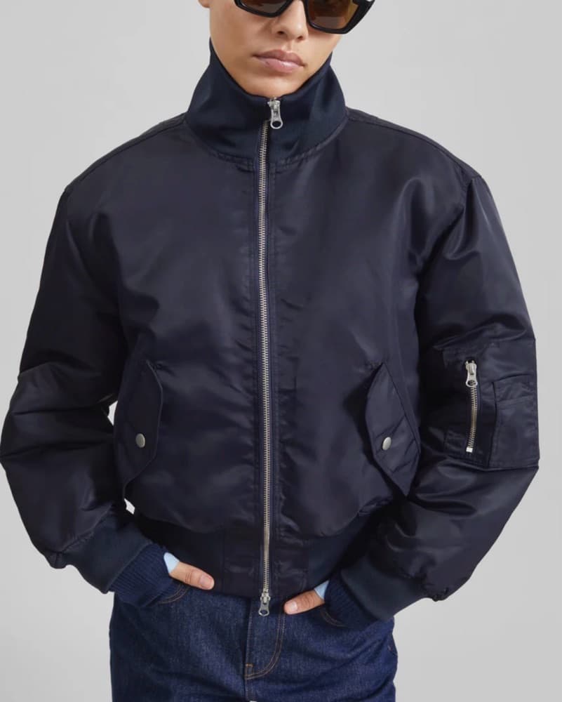 The Frankie Shop Navy Bomber - Image 2