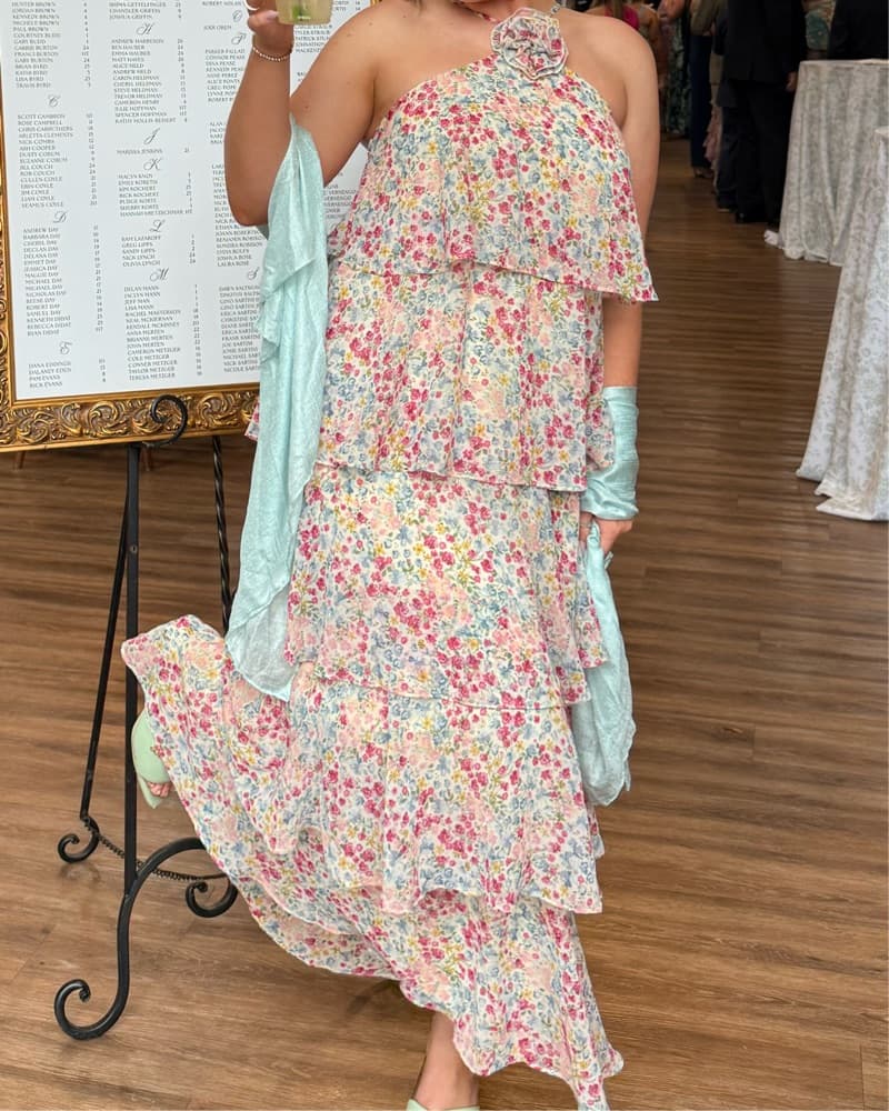 Floral Ruffled Dress - Image 2