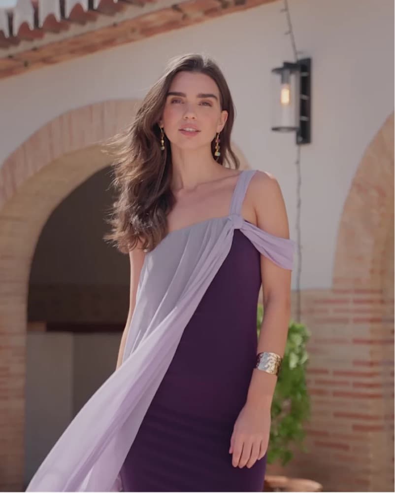 The Are On Purple And Lilac Dress - Image 6