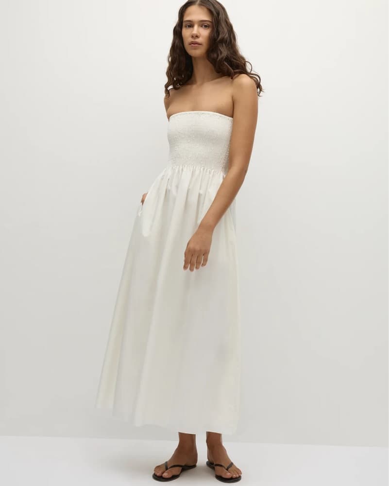 Jamie Midi Dress White - Image 4