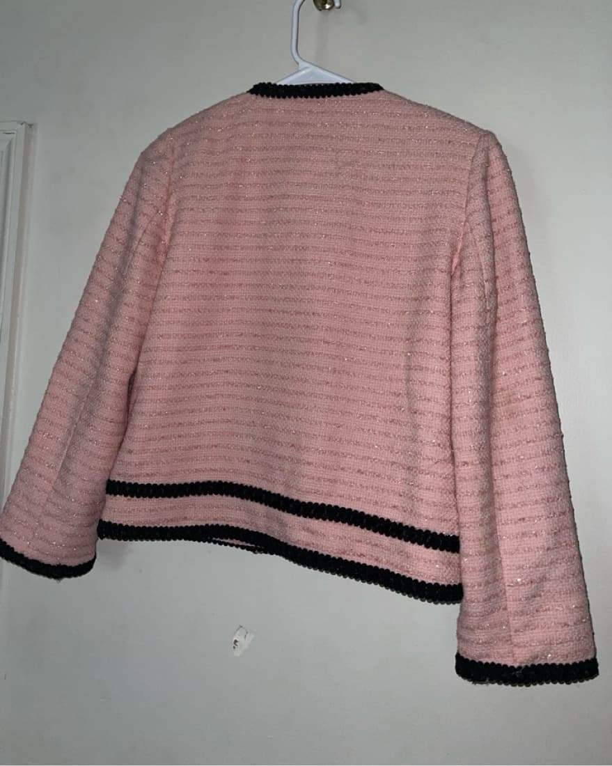 Vintage Chanel tweed embroidered jacket  - Image 4