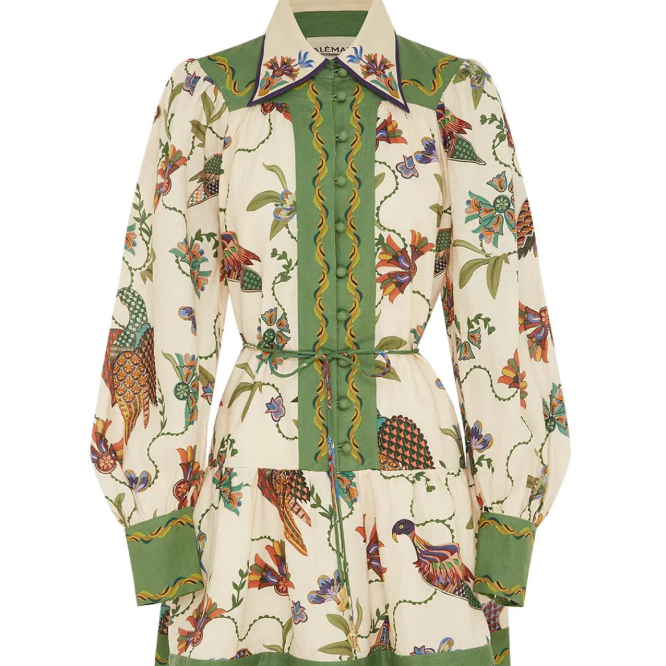 Alémais Multicolor Birdie Mini Dress - Image 1