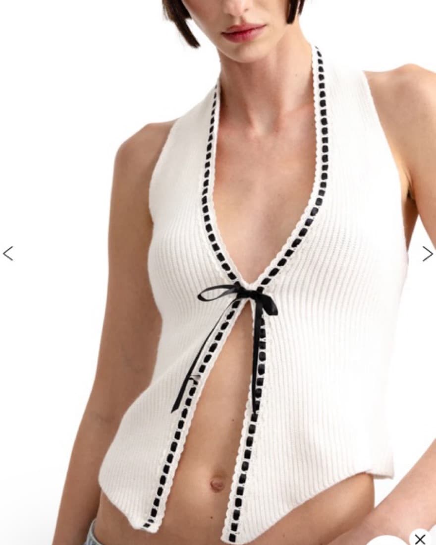 With Jean Knit Halter Top - Image 3