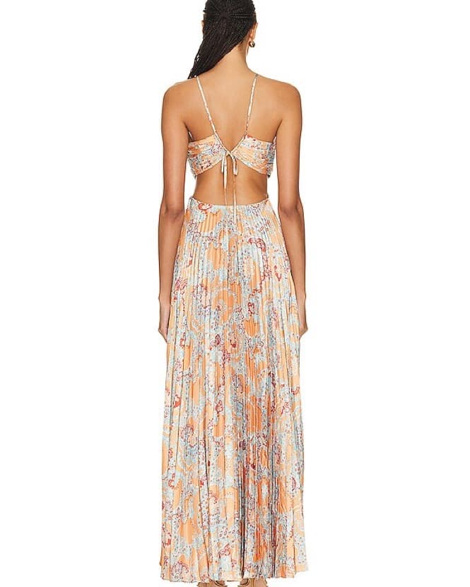 ALC Moira Pleated Maxi Dress - Image 2
