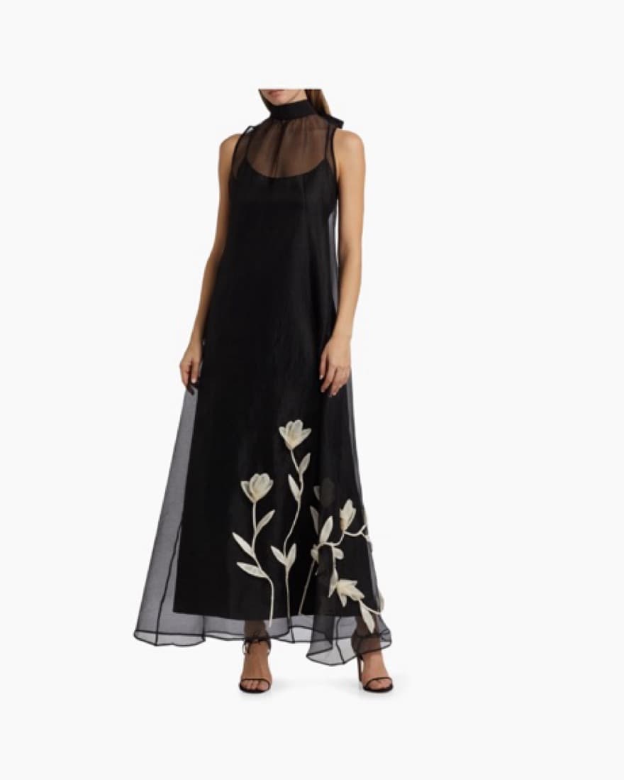 Staud Albee chiffon maxi dress  - Image 3