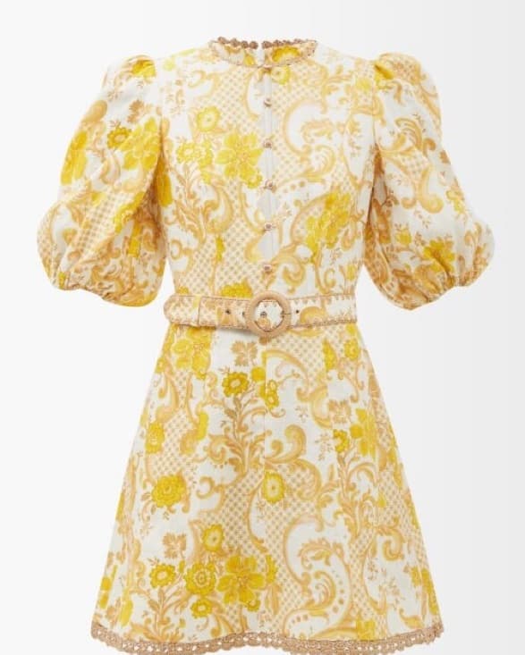 Zimmerman Postcard Mini Dress - Image 4