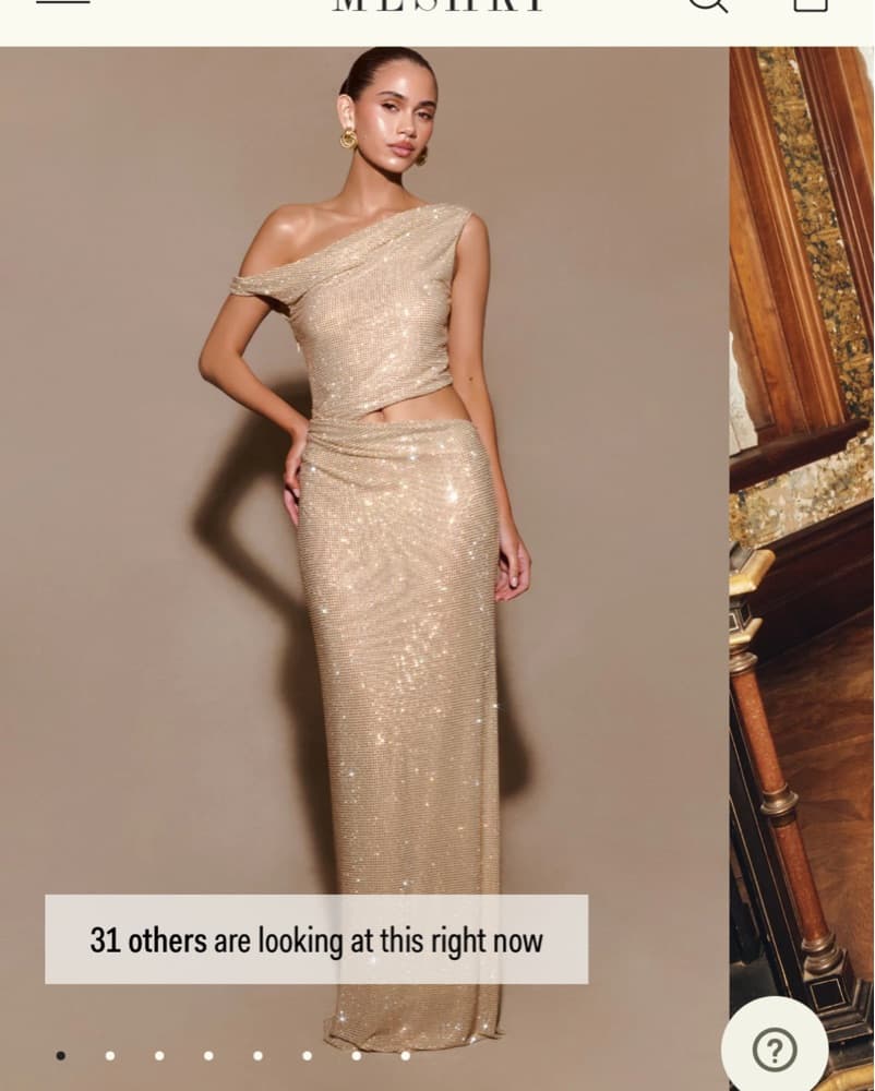 meshki shimmer dress - Image 2