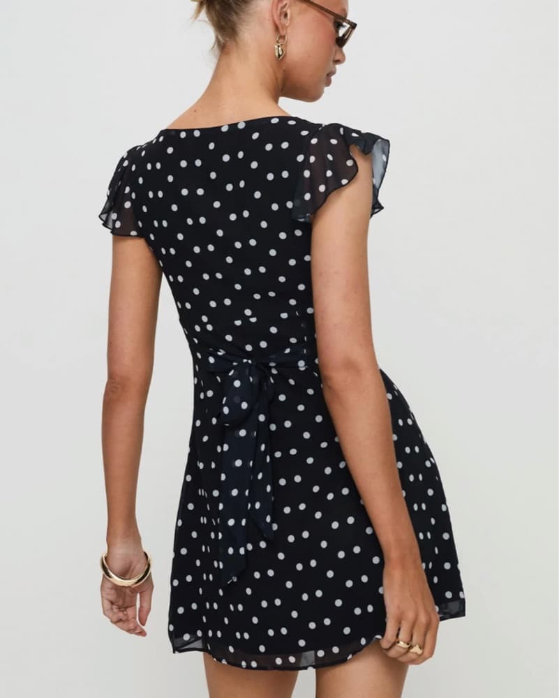 Polka Dot Mini Dress - Image 2