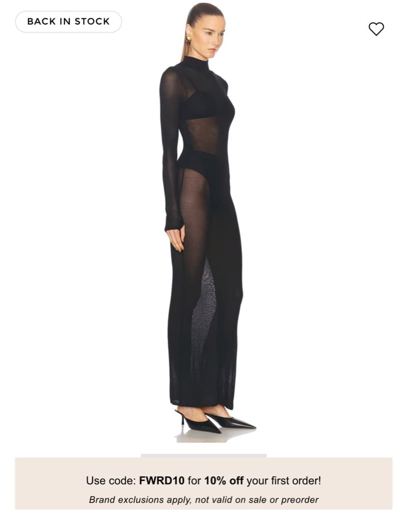 L’academie Marianna Reyes Sheer Dress - Image 2