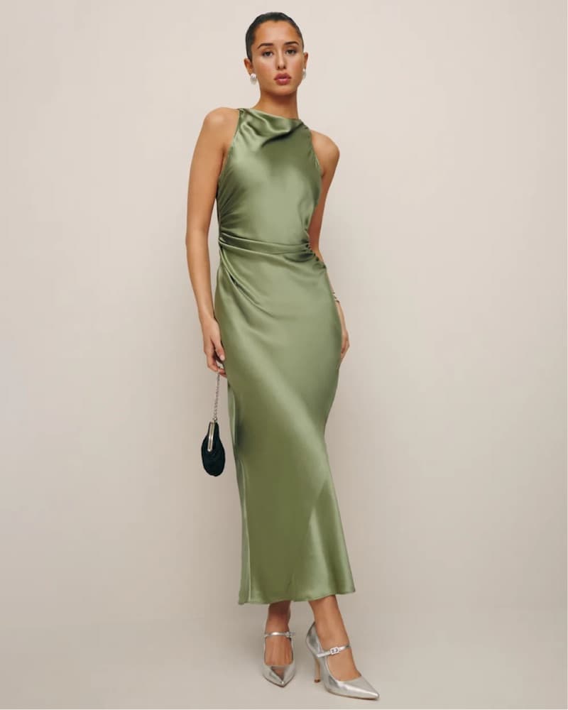 Reformation Casette Silk Dress - Image 1