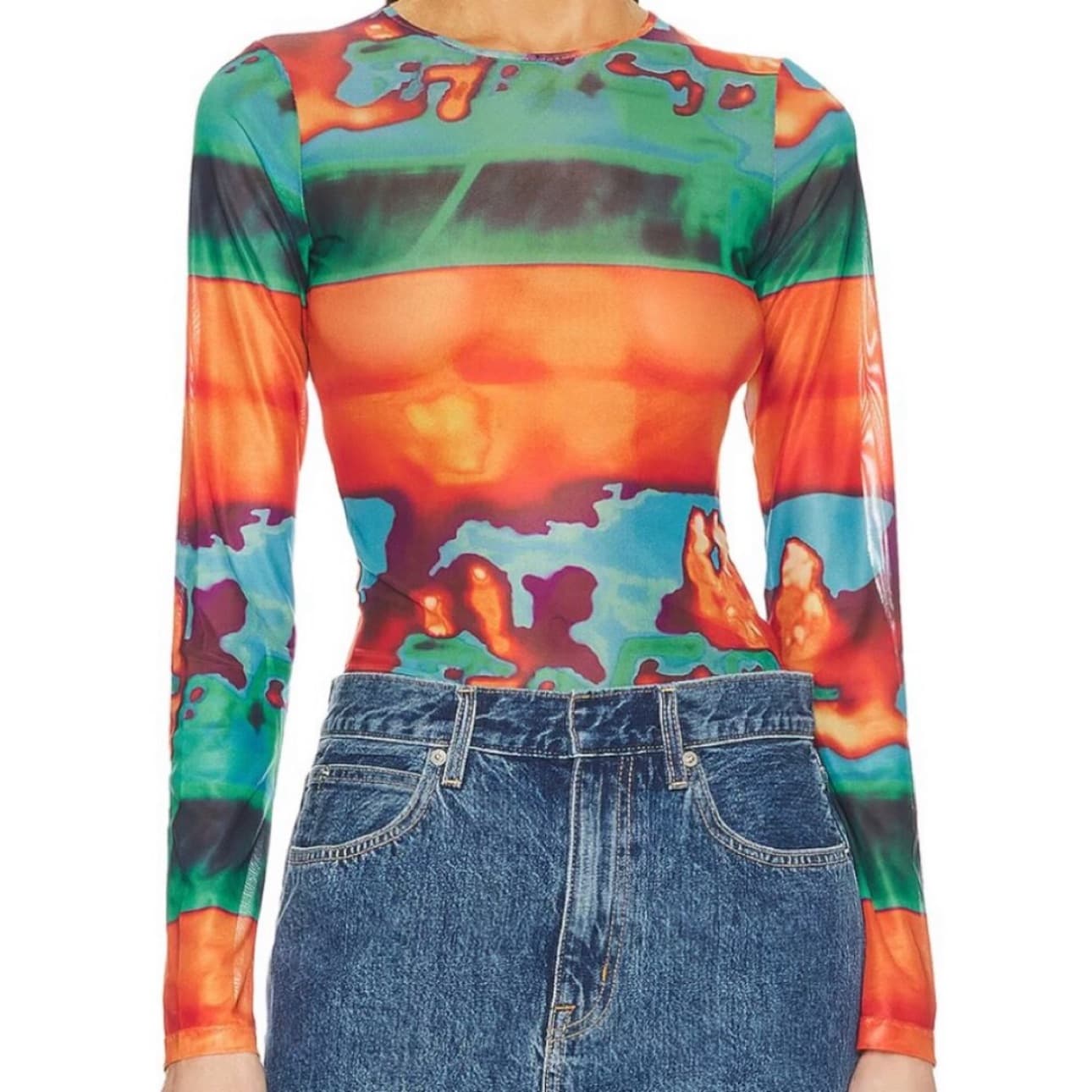 Miaou Long Sleeve Tee - Thermal - Image 1