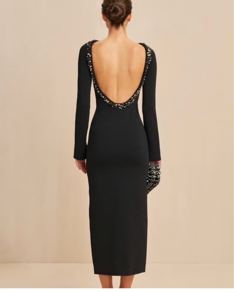 Cult Gaia Black Long Sleeve Dress - Image 2