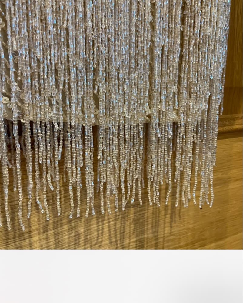 Nadine Merabi Beaded Fringe Dress XS - Image 4