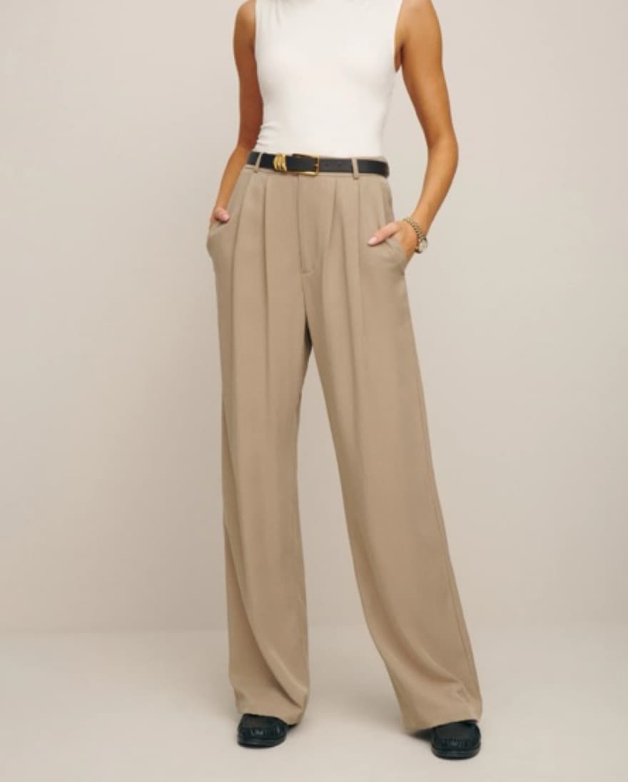 Reformation Khaki Mason Pant - Image 2