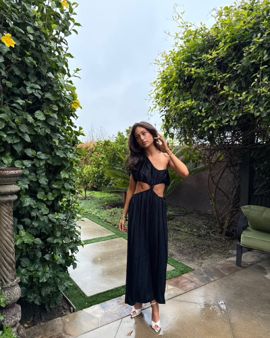 Black Farmrio Maxi Dress - Image 3