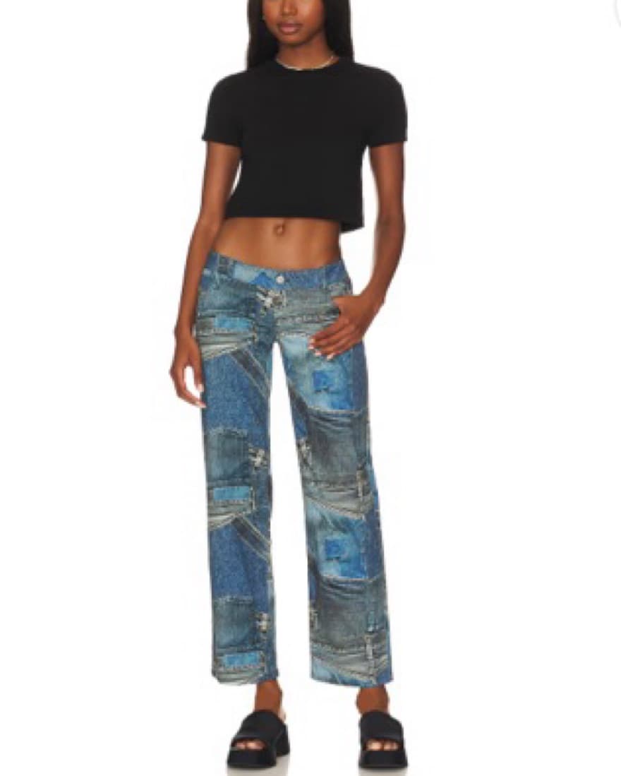 Atlas Pant in Denim Print - Image 3