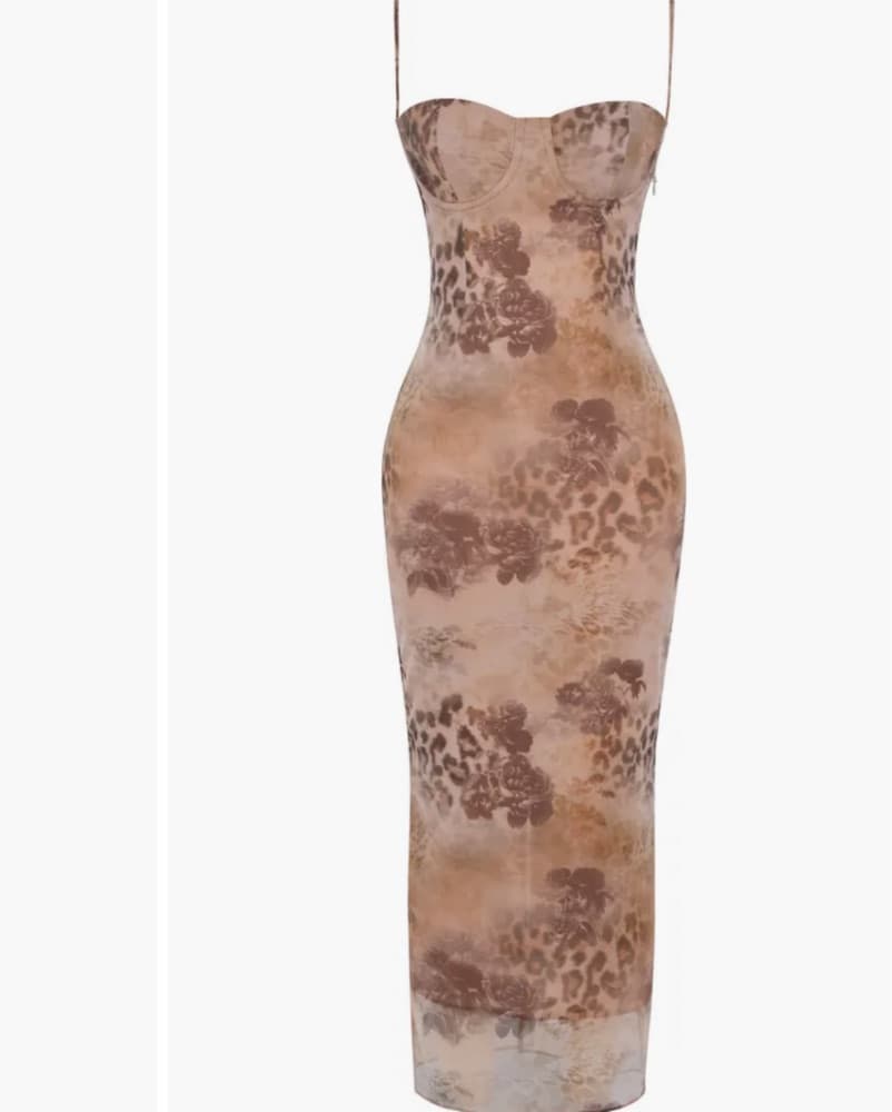 Aiza Floral Underwire Cocktail Dress - Image 2
