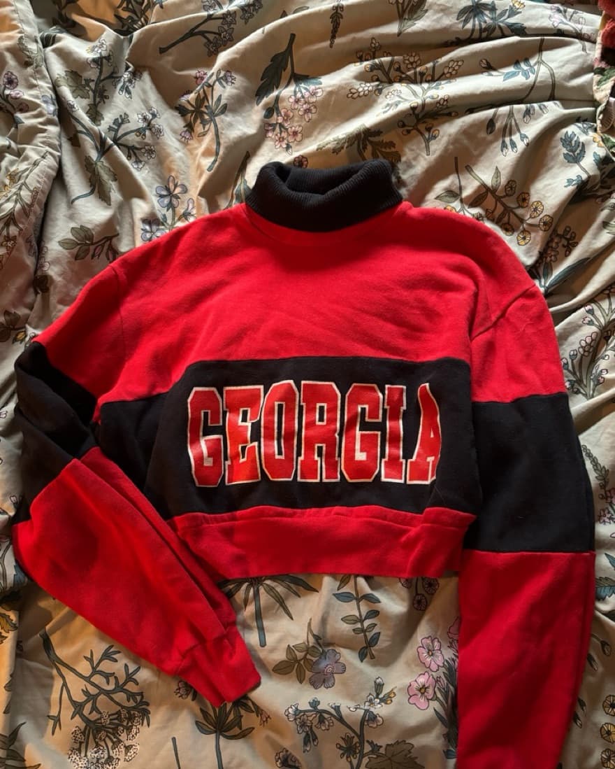 Vintage Georgia Turtleneck Sweatshirt - Image 1