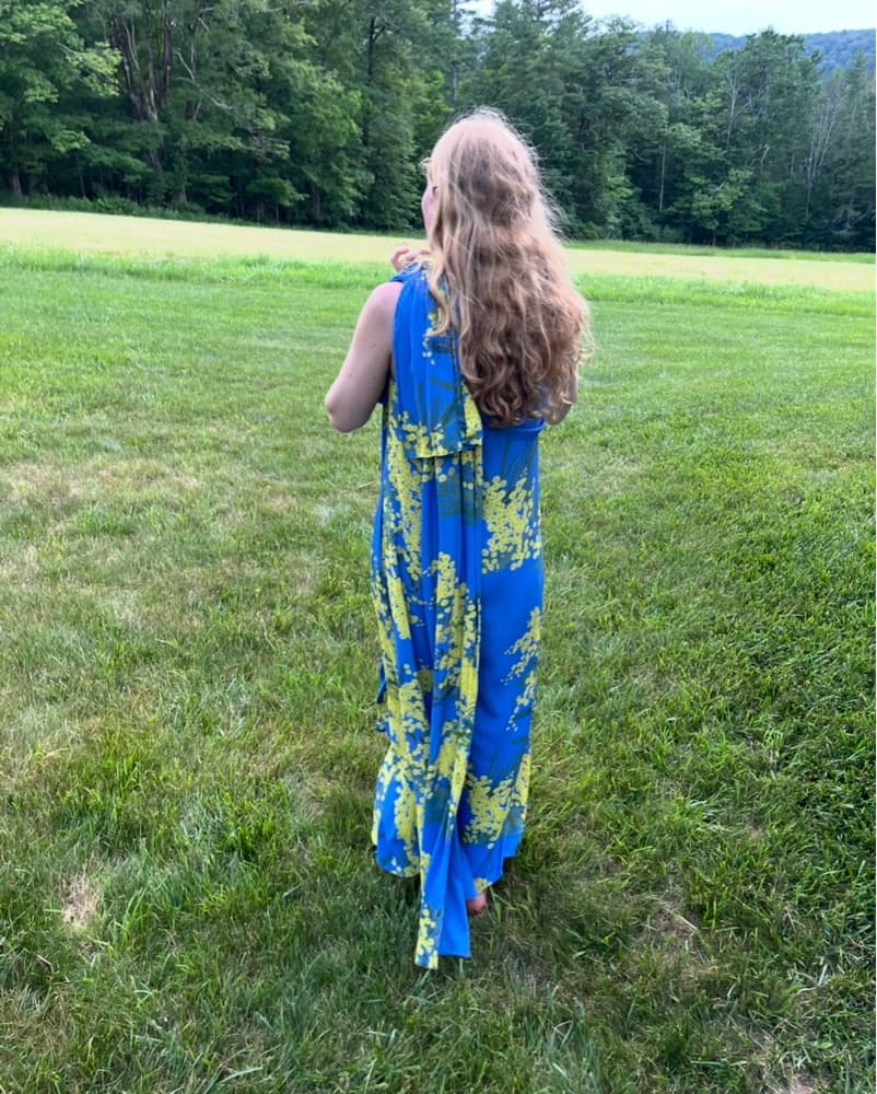 Bernadette floral One-Shoulder Gown - Image 3