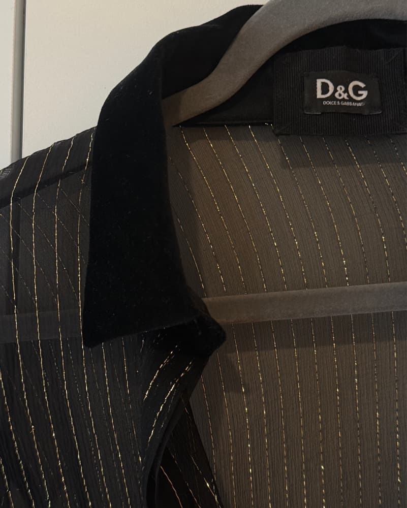 Dolce & Gabanna Chiffon Silk Button Down - Image 3