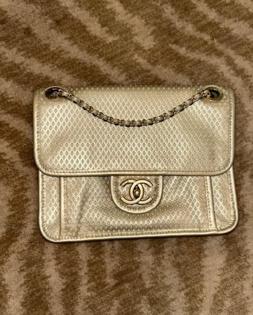 Chanel Chain-Strap Perforated Handbag  - Image 1
