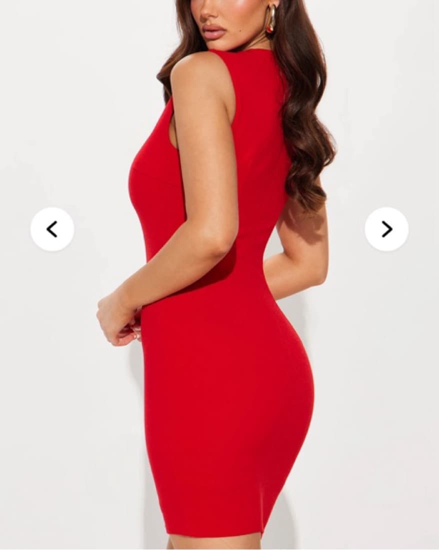 Key To My Heart Cut Out Mini Dress (S) - Image 4