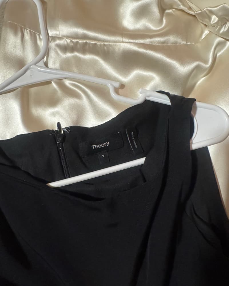 Theory Black Dress With Belt - Image 3