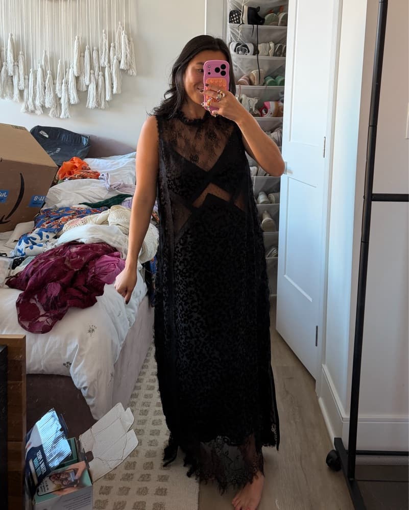 AllSaints Mila Leppo Lace Maxi Dress  - Image 1