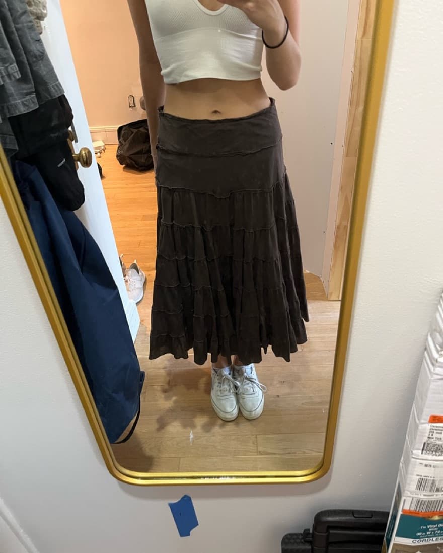 Brown Maxi Skirt - Image 3