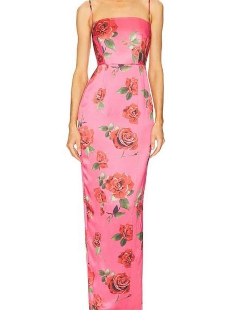 Sau Lee Sofia Dress in Pink Multi - Image 1