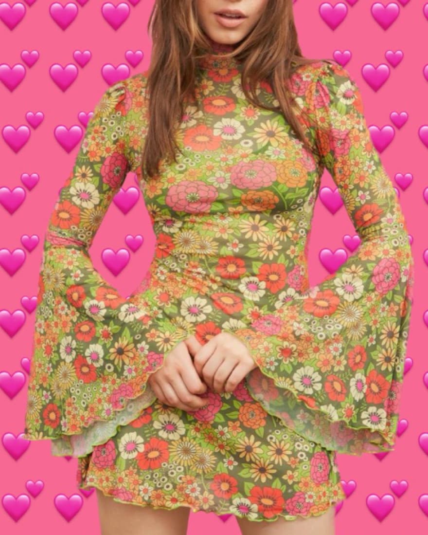 60s Flair Dress + Matching Bag - Image 3