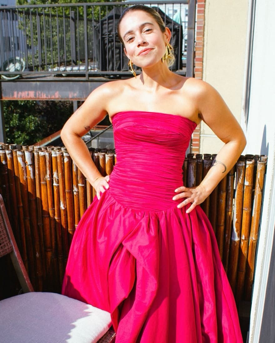 Aje Violette Bubble Hem Maxi Dress - Image 1