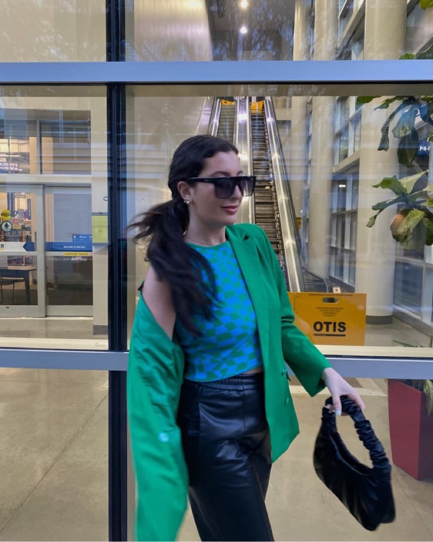 Blue and Green Top  - Image 1