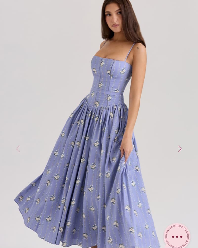 House Of Cb Ysabella Floral Corset Dress - Image 1