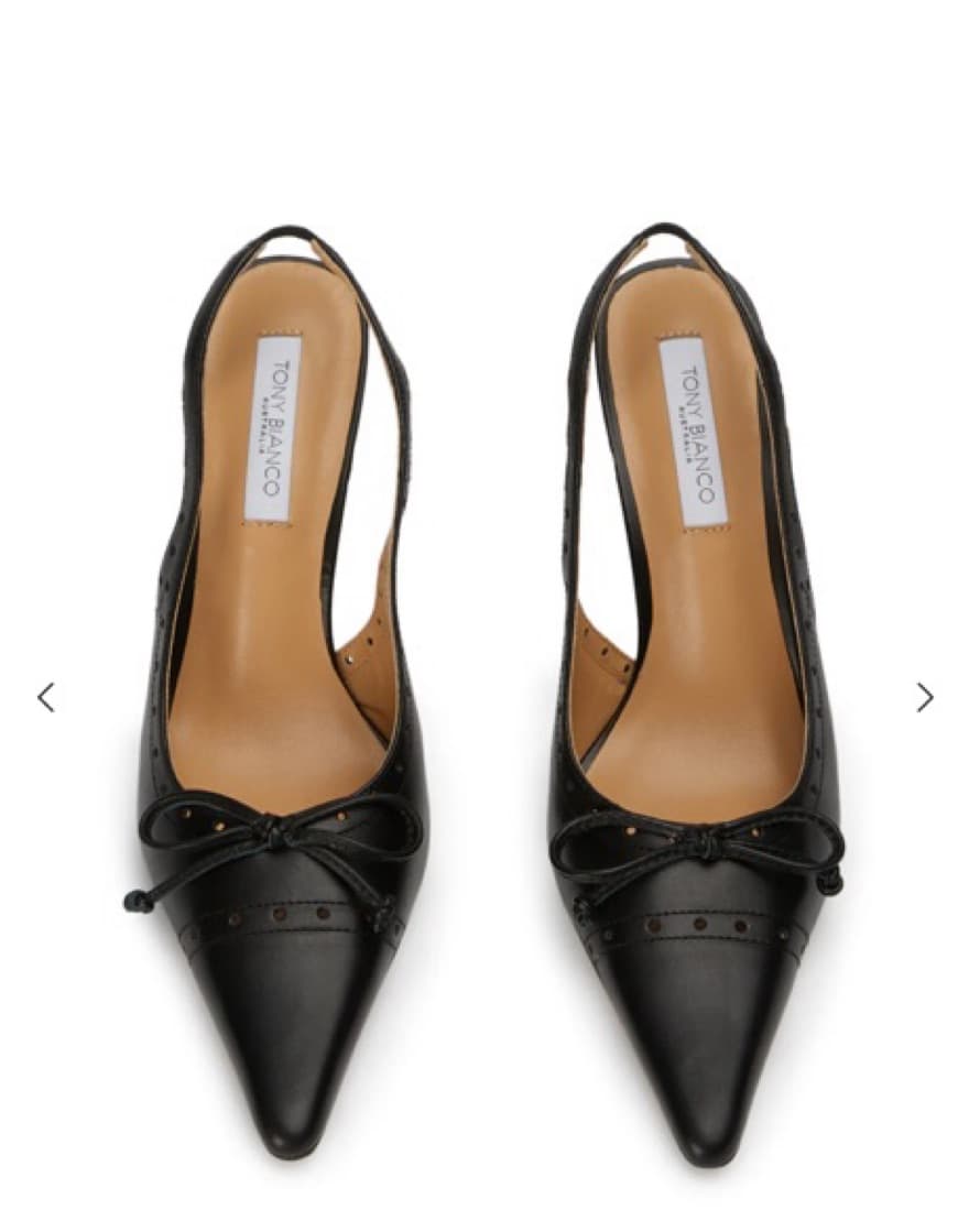 Tony Bianco Balck Bow Heels - Image 2