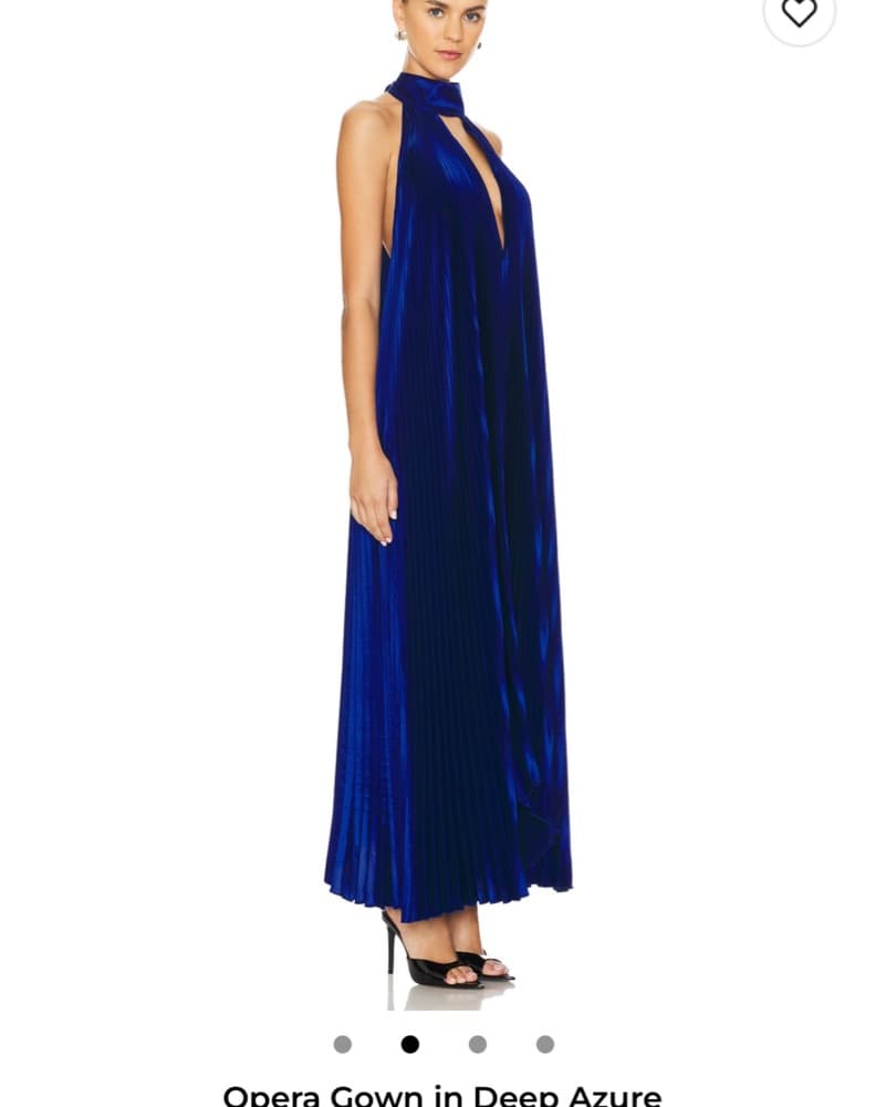 L’idee Opera Gown in Deep Azure - Image 3