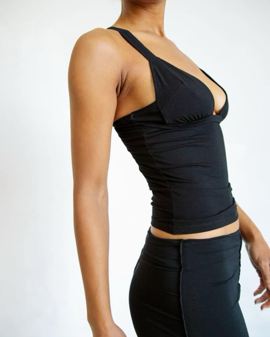The Line By K Josephine Black Tank Top - Image 2