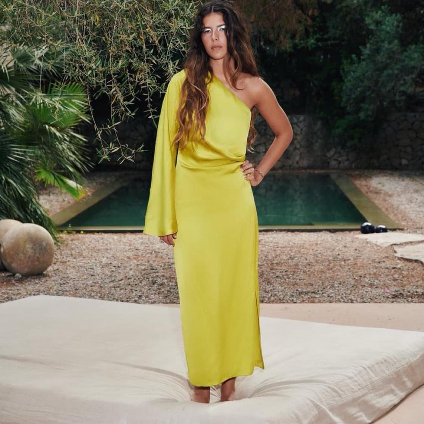 Stunning Chartreuse Dress - Image 2