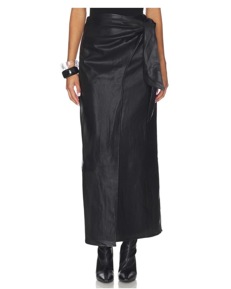 Leather Maxi Skirt  - Image 1