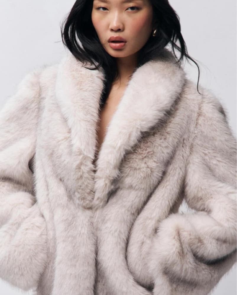 Danielle guizio faux fur coat  - Image 1