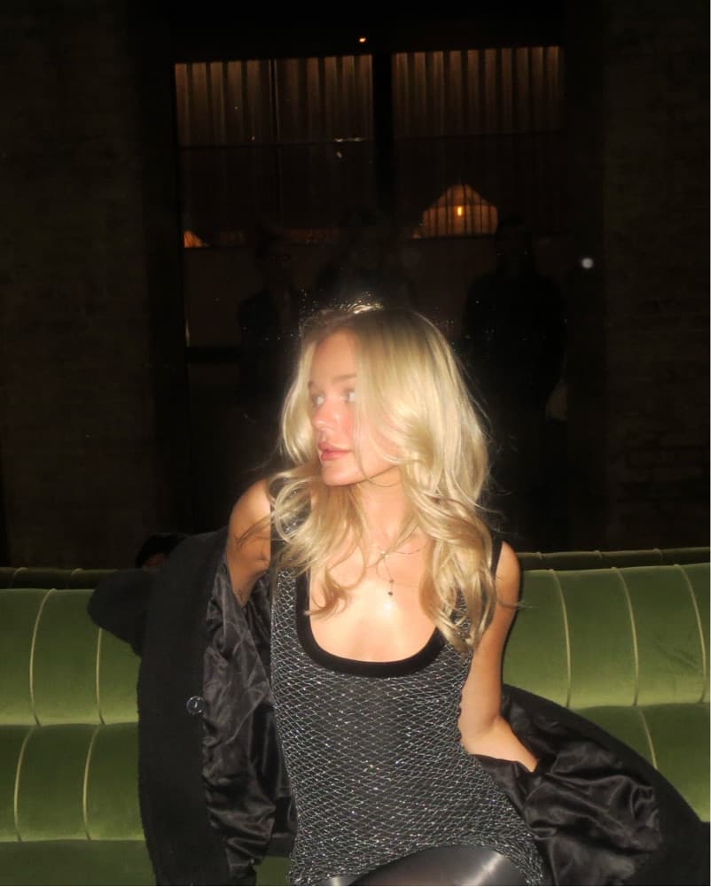 Shiny Black Mini Dress  - Image 1